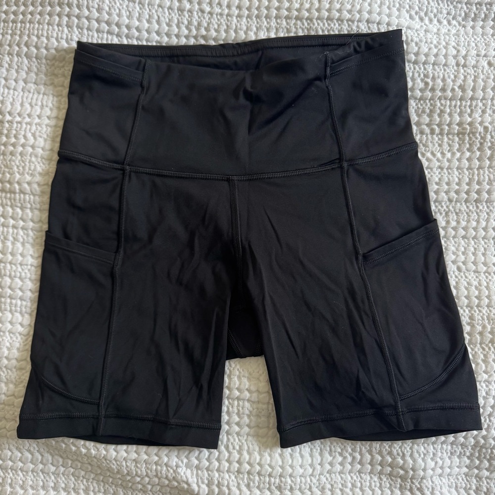 Lululemon Black High Rise Running Shorts